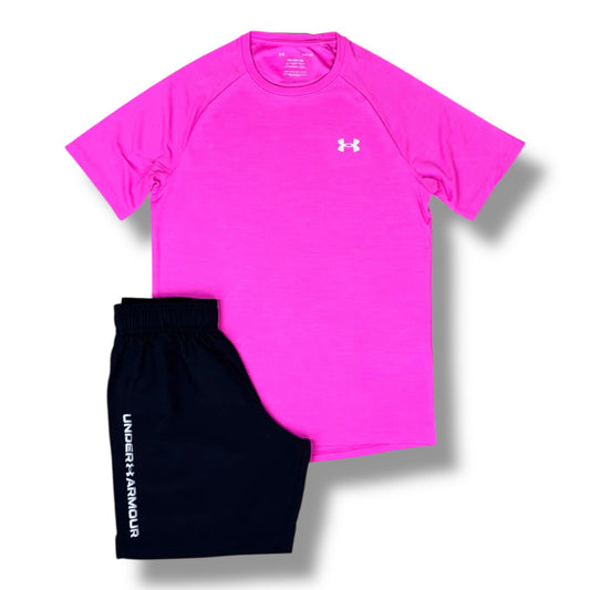 UNDER ARMOUR - FLEX SET - REBEL PINK/BLACK