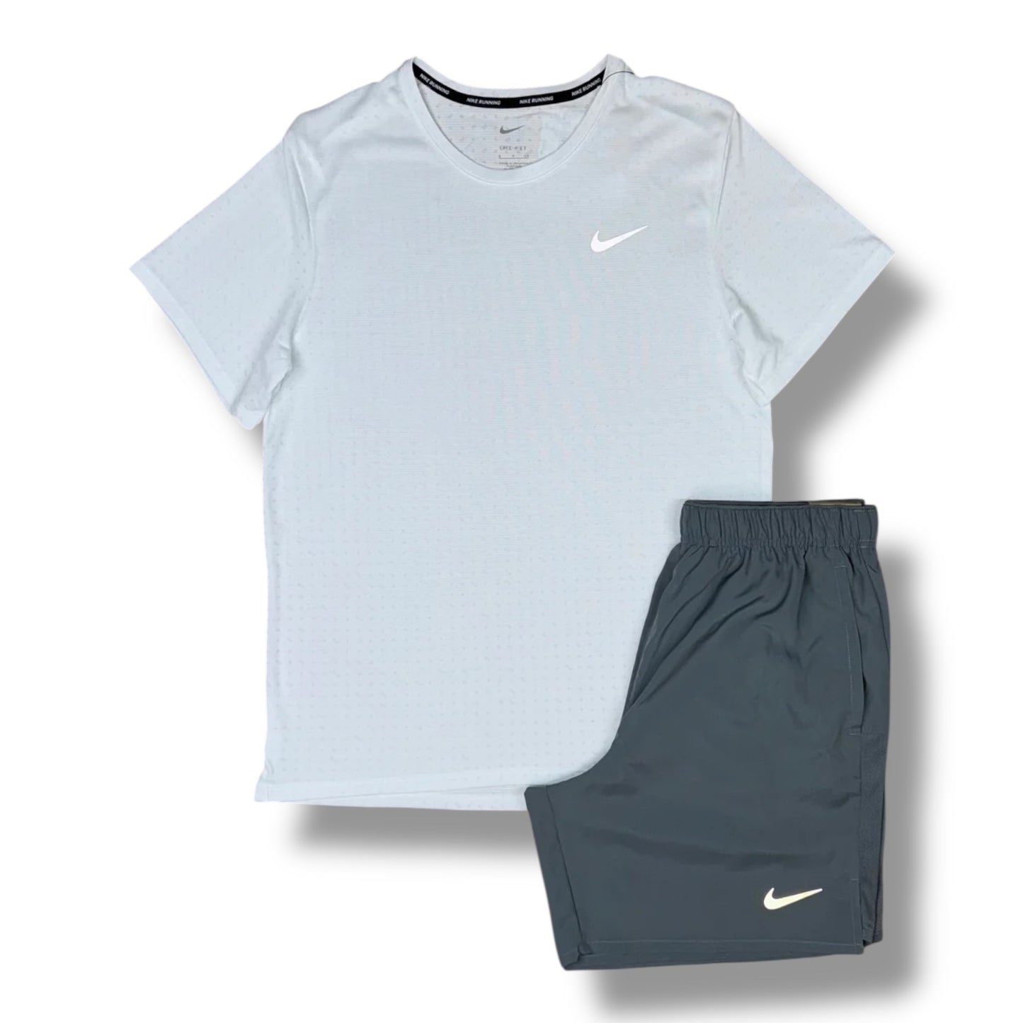 NIKE - BREATHE MILER SET - WHITE/GREY