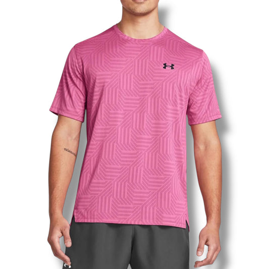 UNDER ARMOUR - JACQUARD T-SHIRT - PINK