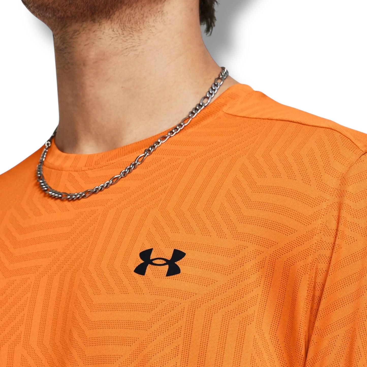 UNDER ARMOUR - JACQUARD T-SHIRT - ORANGE