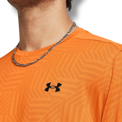 UNDER ARMOUR - JACQUARD T-SHIRT - ORANGE
