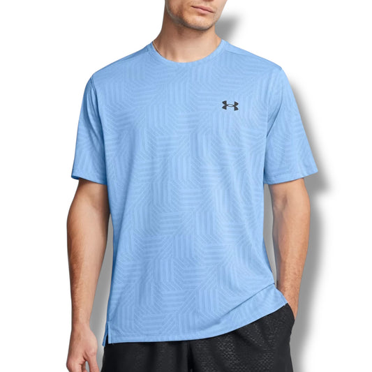 UNDER ARMOUR - JACQUARD T-SHIRT - SKY BLUE