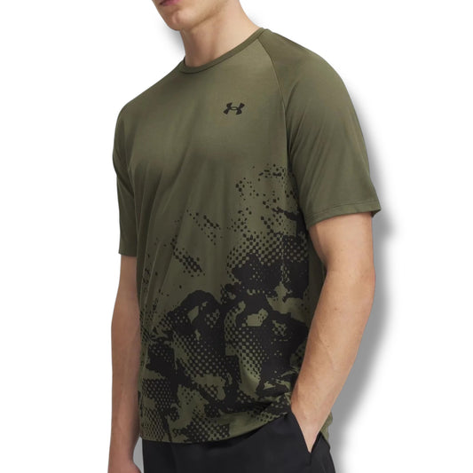 UNDER ARMOUR - GRAPHIC FADE T-SHIRT - KHAKI