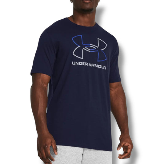 UNDER ARMOUR - LOGO T-SHIRT - NAVY