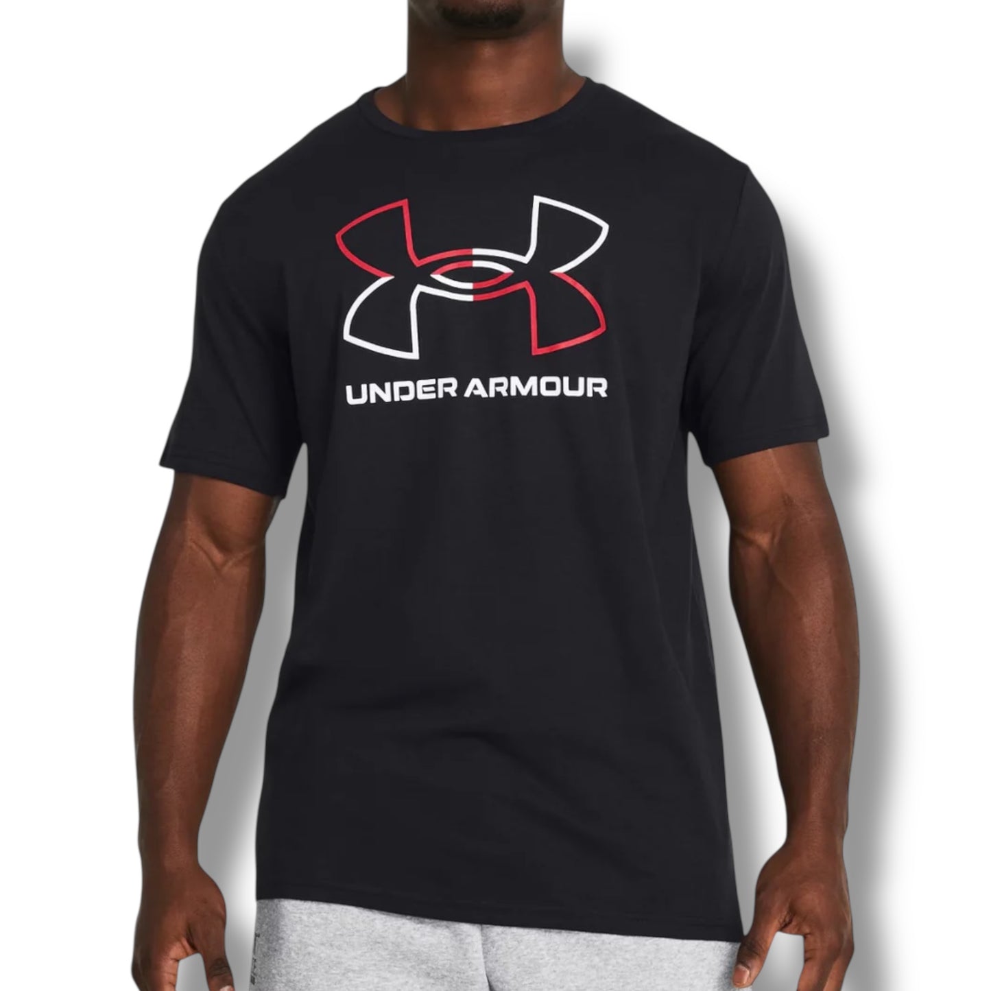 UNDER ARMOUR - LOGO T-SHIRT - BLACK/RED