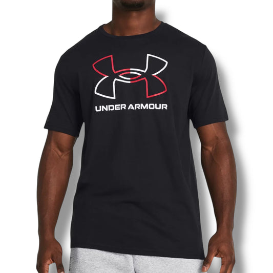 UNDER ARMOUR - LOGO T-SHIRT - BLACK/RED