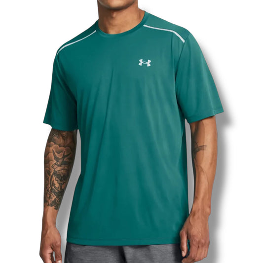 UNDER ARMOUR - TECH REFLECTIVE T-SHIRT - TEAL