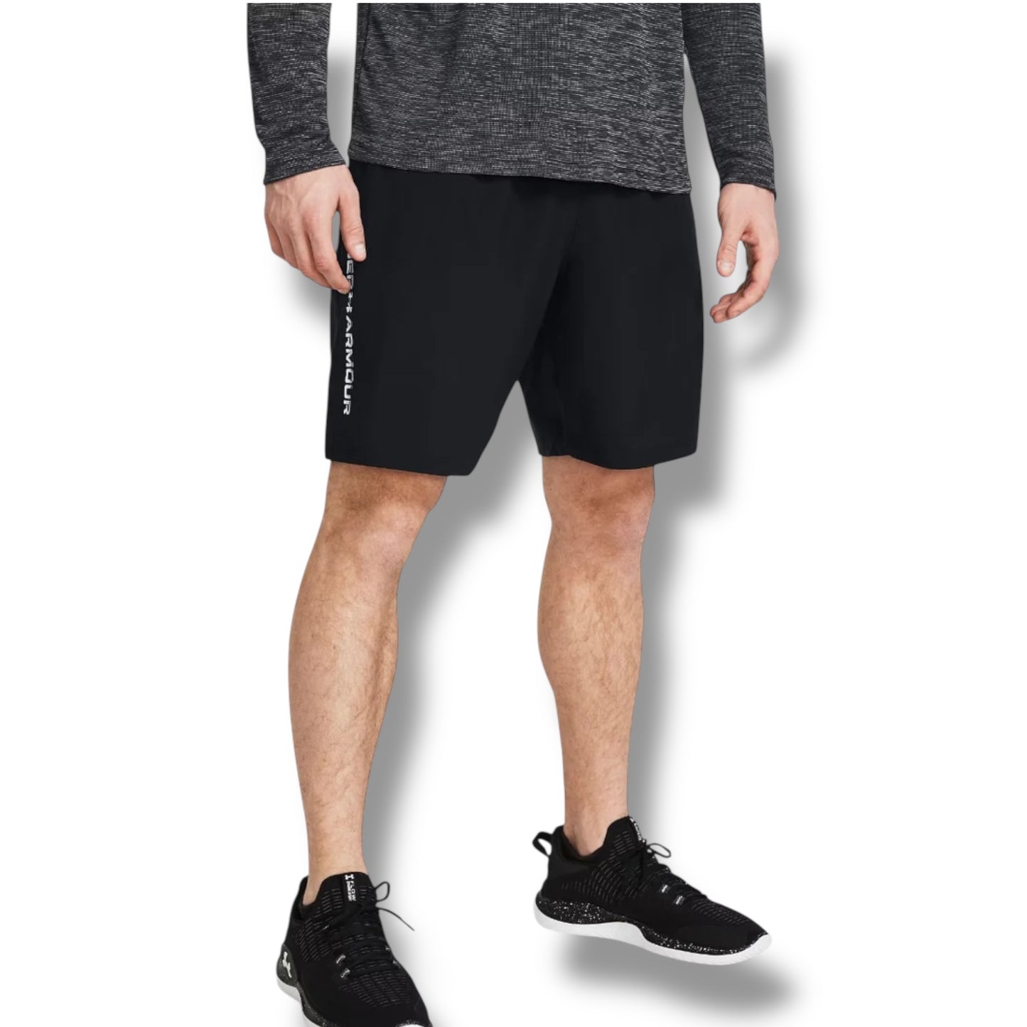 UNDER ARMOUR - WORDMARK SHORTS - BLACK