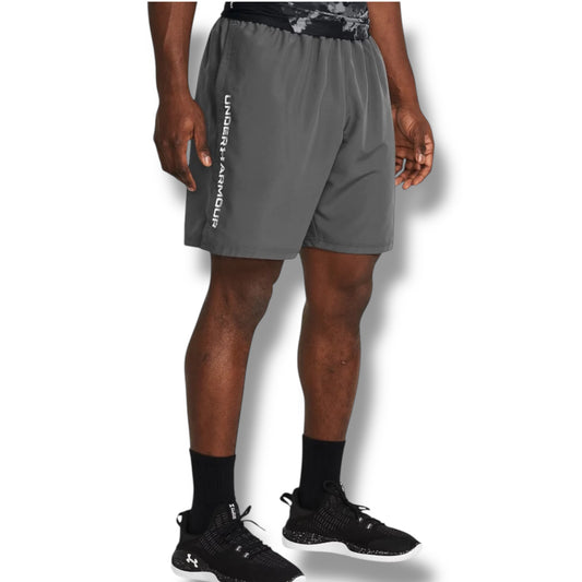 UNDER ARMOUR - WORDMARK SHORTS - GREY