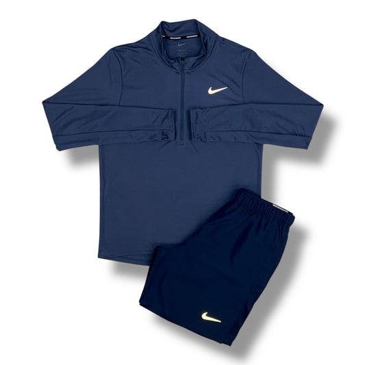 NIKE - PERFORMANCE 1/2 ZIP SET - NAVY