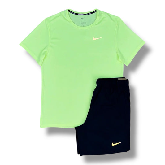 NIKE - MILER SET - VOLT/BLACK