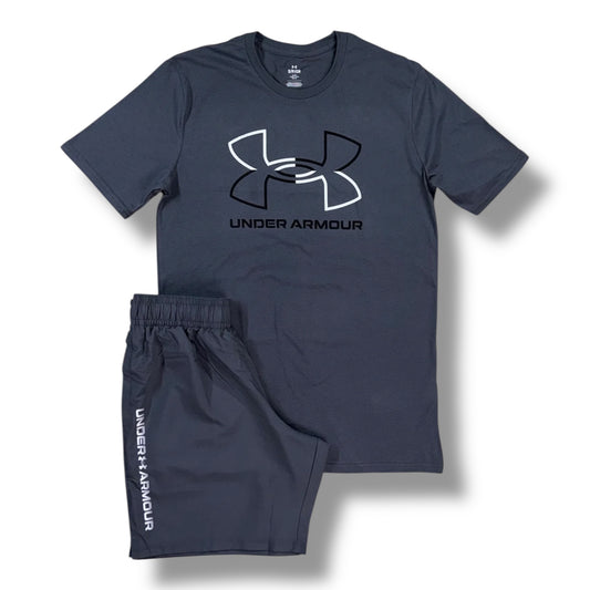 UNDER ARMOUR - LOGO WORDMARK SET - GREY