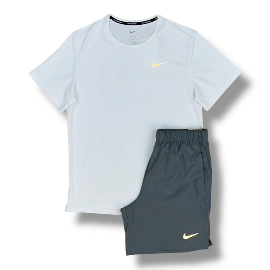 NIKE - MILER SET - WHITE/GREY