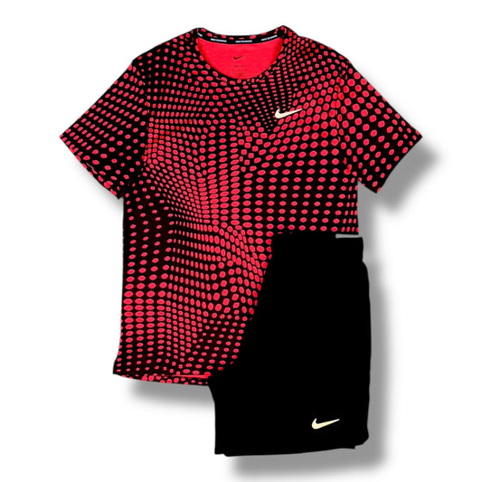 NIKE - BREATHE MILER SET - RED/BLACK
